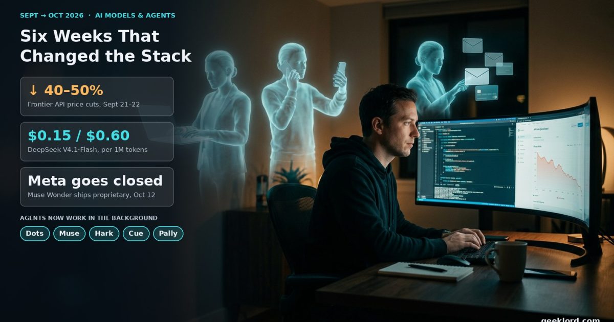Six Weeks That Changed the Stack: October 2026 in AI Models and Always-On Agents